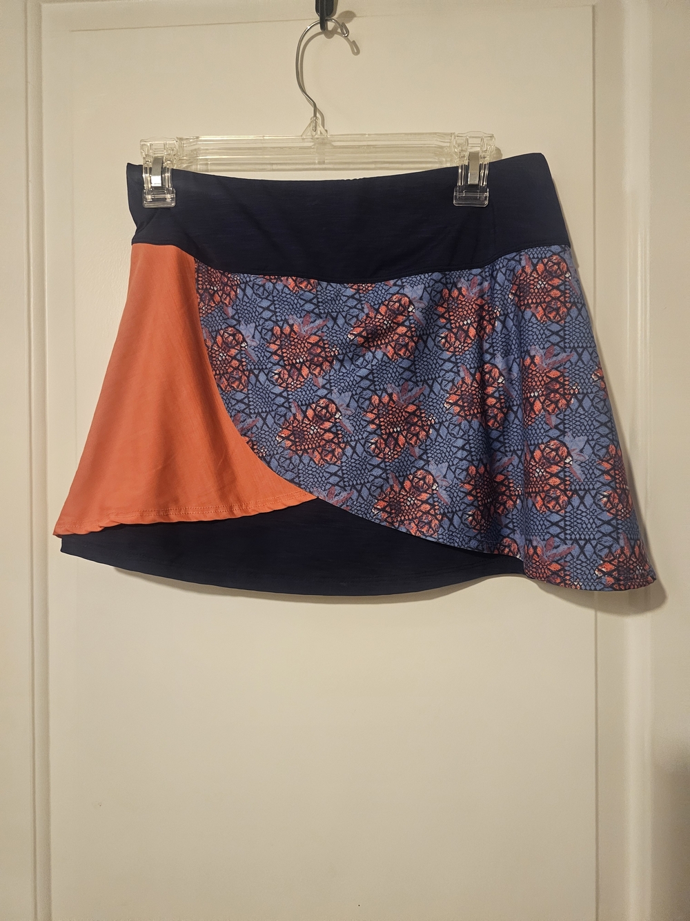 EleVen by Venus Williams Navy, Coral, and Blue Floral Tennis/Pickleball Skirt